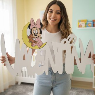 Letrero Minnie luna