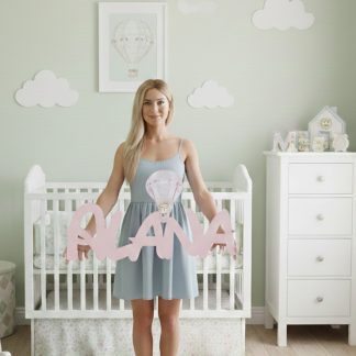 Letrero Osito en globo