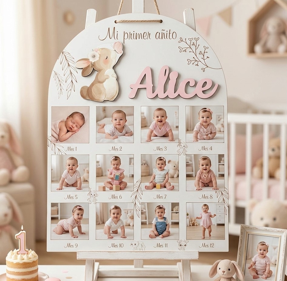 Mi Primer añito Conejito mariposa