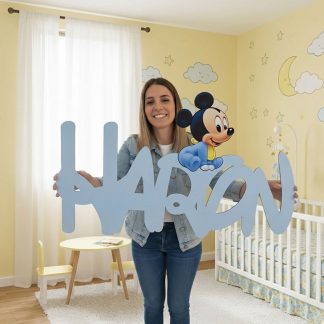 Letrero Mickey feliz